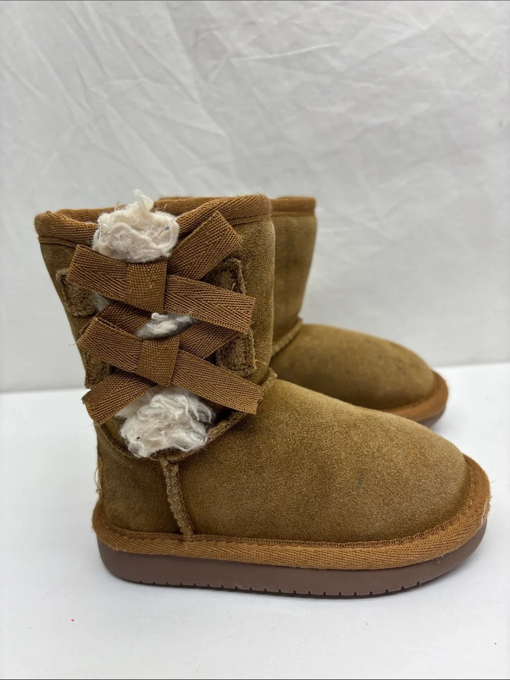 Koolaburra by Ugg Faux Suede Shearling-Lined Boots, size 6 for baby, box 74